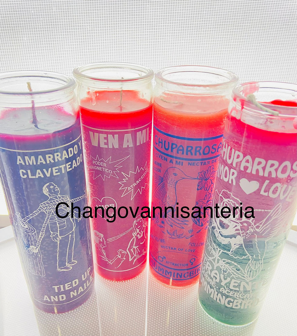 Love Glass Candle Set/Conjunto De Vidrio Velas De Amor