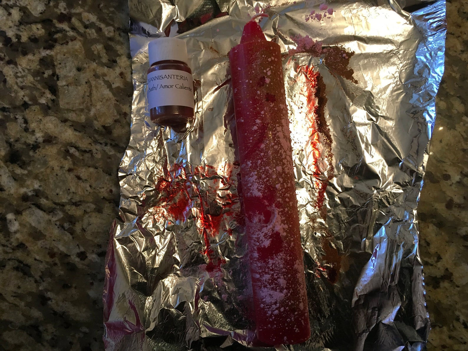 Hot Love Red Prepared Candle/ Amor Caliente Vela Roja Preparada