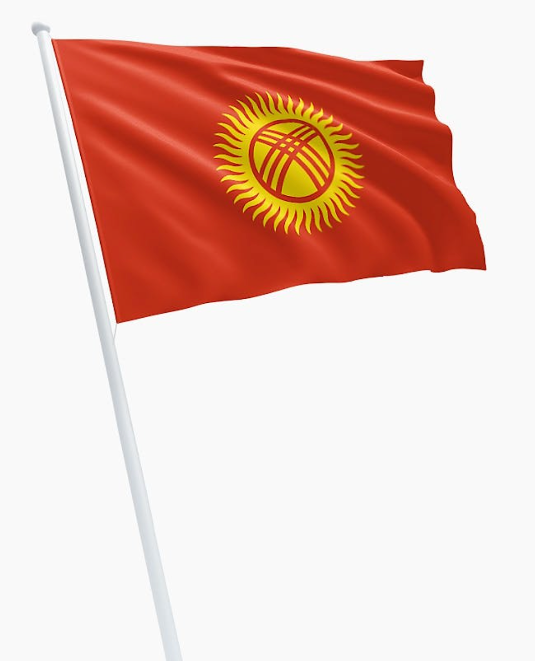 Kirgisistan flagg