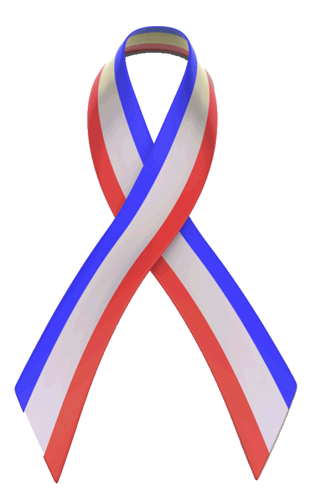Red, White and blue ribbon