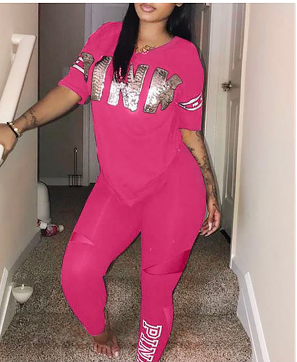 Thumbnail: Sequence PINK 2p leggings set
