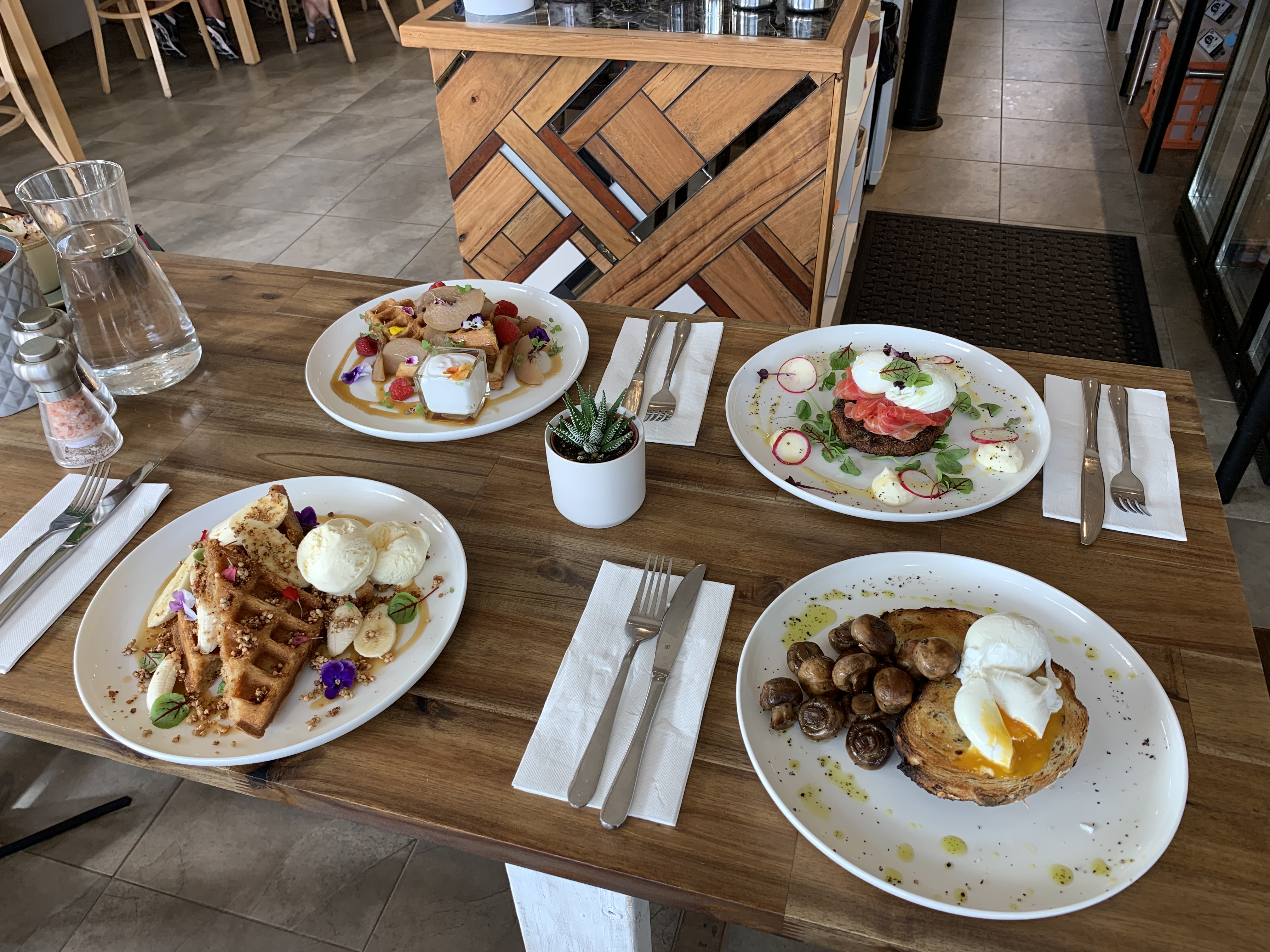 Arranged Food and Objects