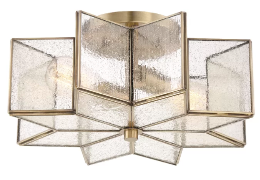 Brass Flushmount Light