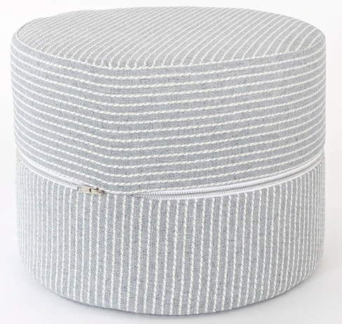 Striped Round Stool
