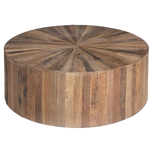 Round Wood Coffee Table