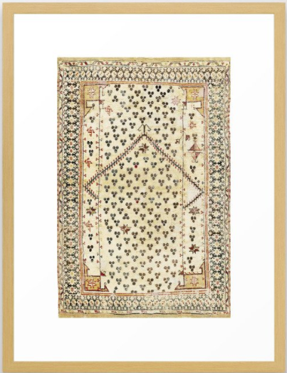 Selendi West Anatolia 16th Century Rug Print Framed Art Print