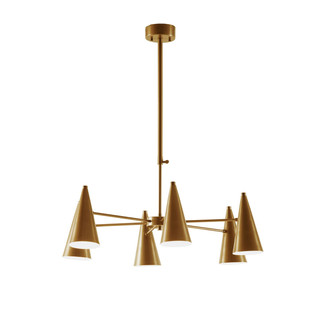 Gold Mid-Century Chandelier