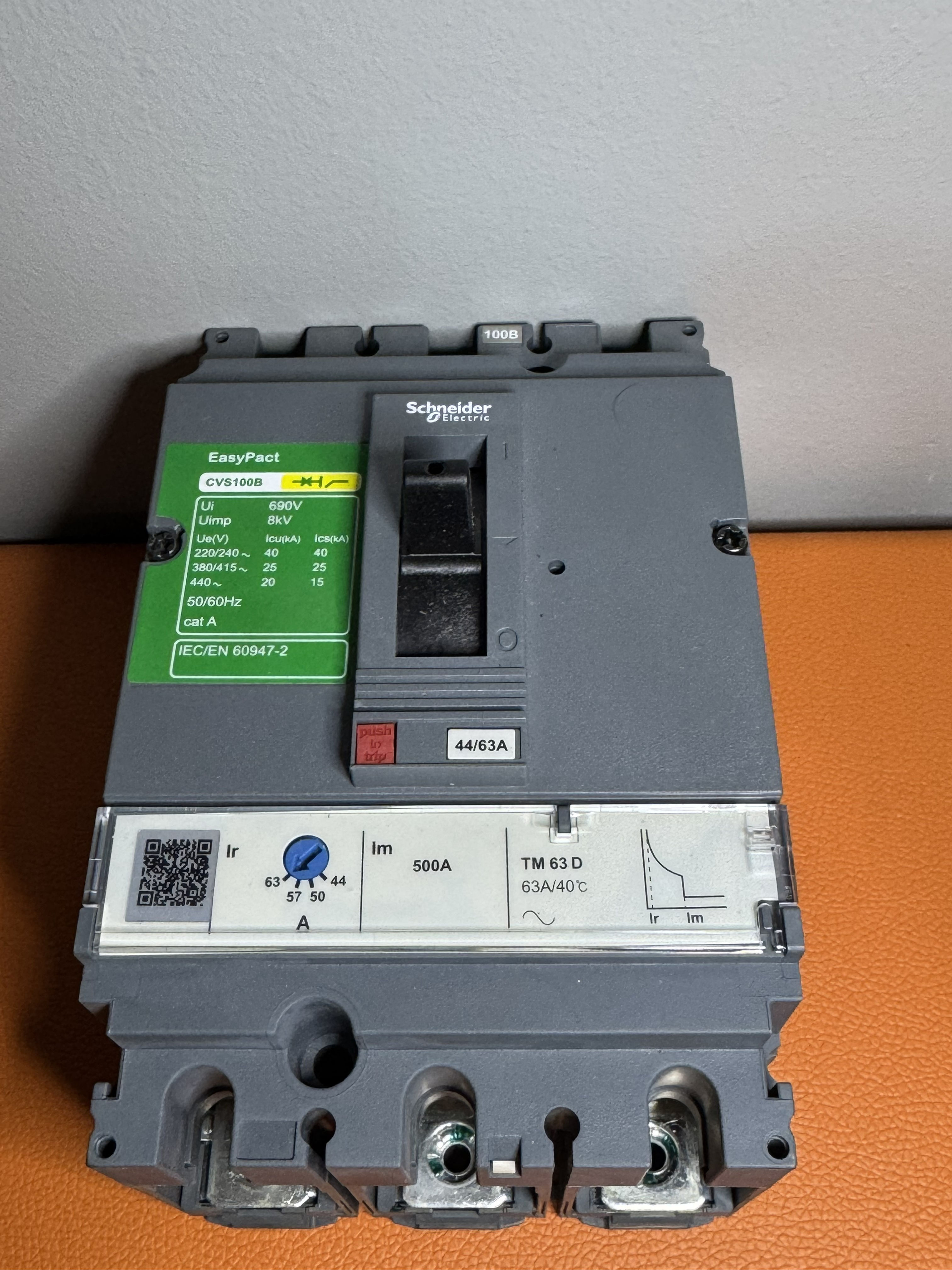 Schneider Electric Lv510335, 56 80 Amper, 25 Ka, 3 KutupluKompakt Şalter, Cvs100b, Tm80d Korumalı