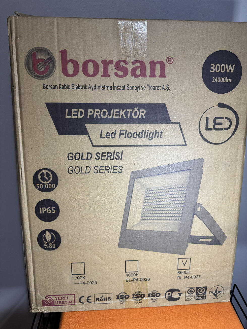 Küçük resim: BORSAN BL-P4-0027 LED PROJEKTOR 300W 6500K GOLD SERİSİ