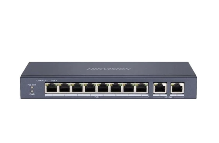 Hikvision DS-3E0310P-E-M 8 Portlu 10-100 Fast Ethernet Switch 8 Port Poe 60W
