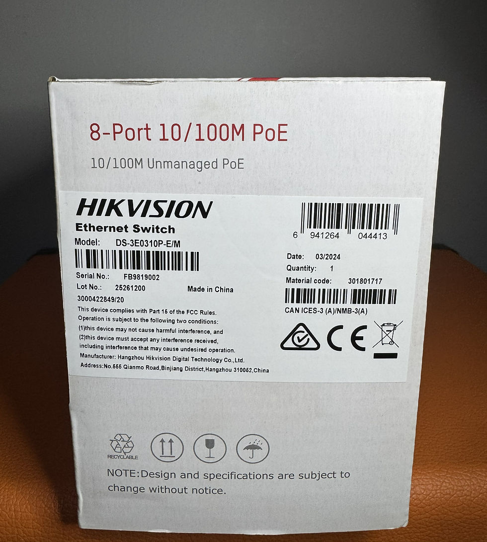 Küçük resim: Hikvision DS-3E0310P-E-M 8 Portlu 10-100 Fast Ethernet Switch 8 Port Poe 60W