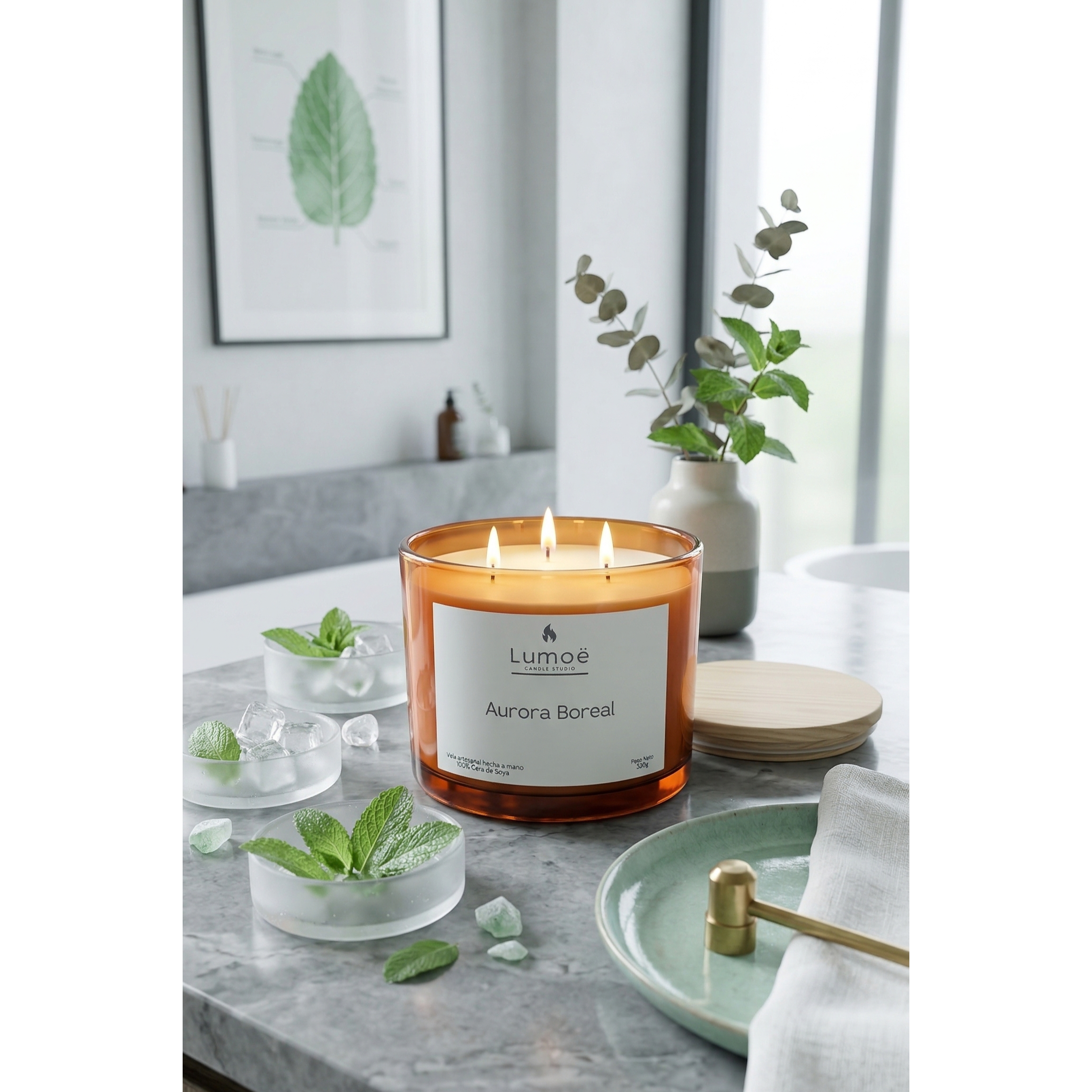 Vela Aromática de Soja Aurora Boreal