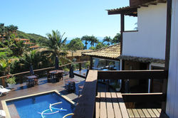 Varanda c/ vista para piscina
