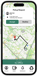 ScrapGo mobile app mockup pickup request page