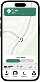 ScrapGo mobile app mockup arrived page