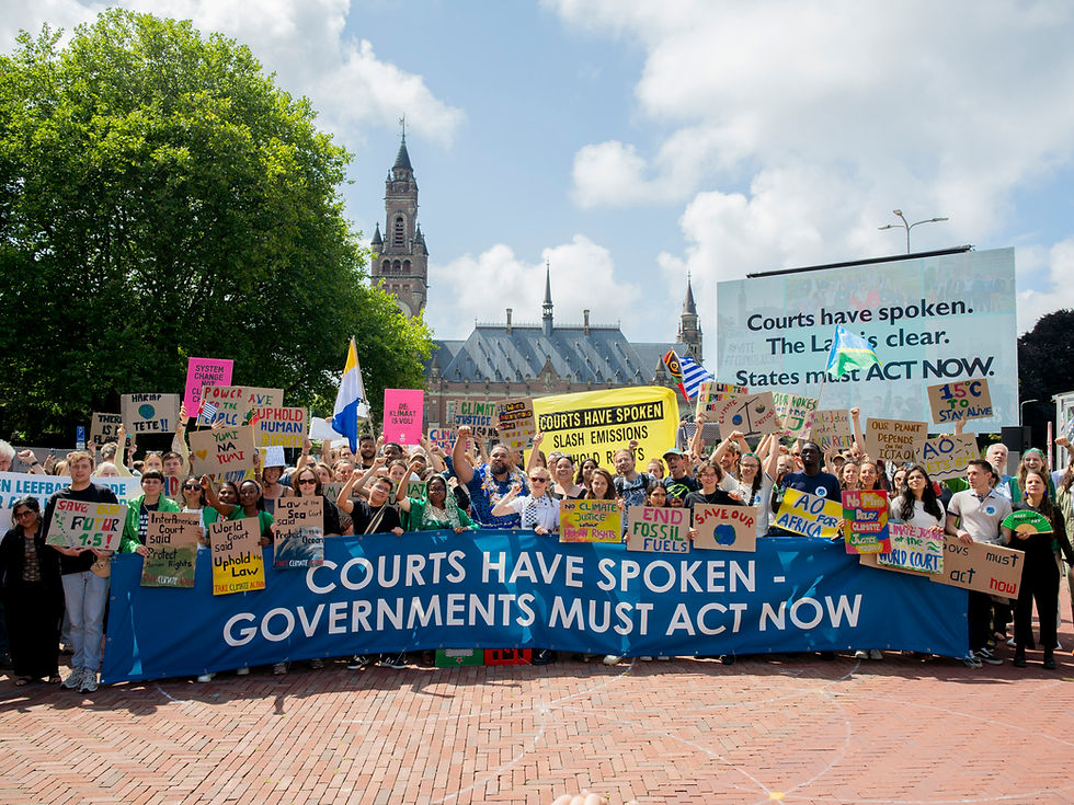 A solidarity march, held by the Pacific Island Students Fighting Climate Change.