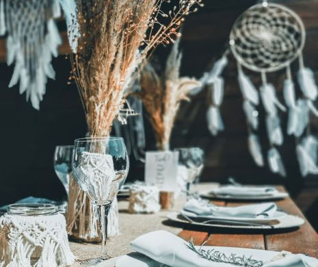 Makrameeartikel für eine stimmige Hochzeit