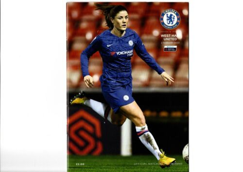 CHELSEA WOMEN v WEST HAM UNITED WOMEN 2019/20 Women's Super League PROGRAMME