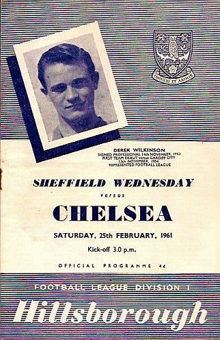 SHEFFIELD WEDNESDAY v CHELSEA 1960/61 Division 1 MATCHDAY PROGRAMME