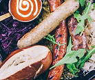 Bratwurst at Bavaria Brauhaus Glasgow