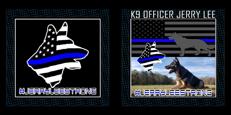 Thumbnail: K9 Jerry Lee Fundraiser 50"x60" Fleece Blanket/18"x18" Pillow Combo