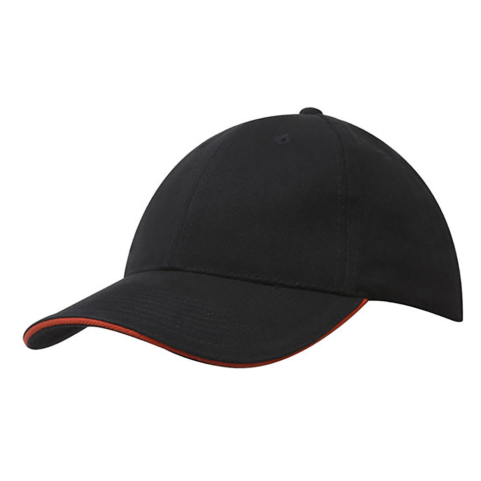 Thumbnail: 4210 Brushed Heavy Cotton Cap with Sandwich Trim