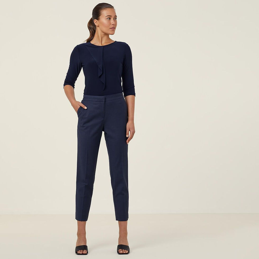 Thumbnail: NNT Ladies 3/4 Sleeve Round Neck Blouse