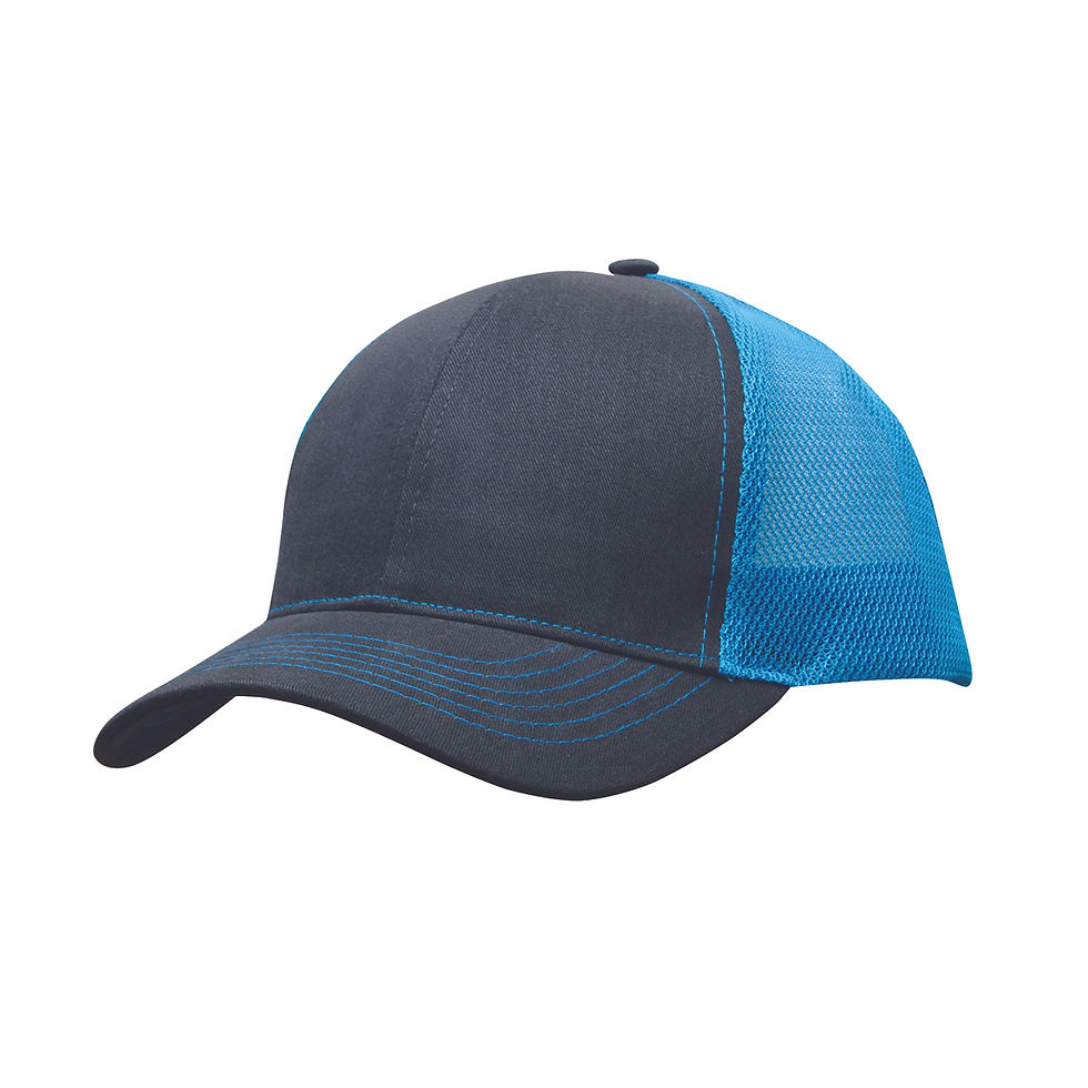 4002 Brushed Cotton with Mesh Back Cap