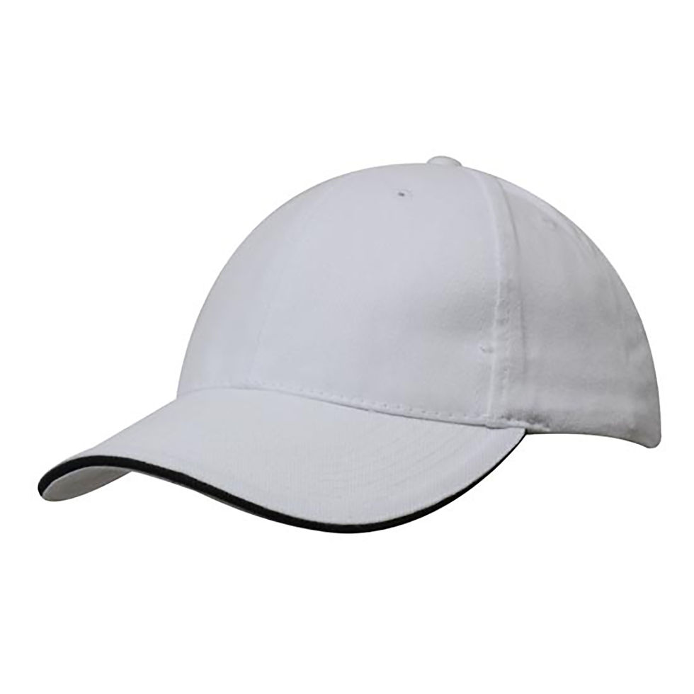 Thumbnail: 4210 Brushed Heavy Cotton Cap with Sandwich Trim