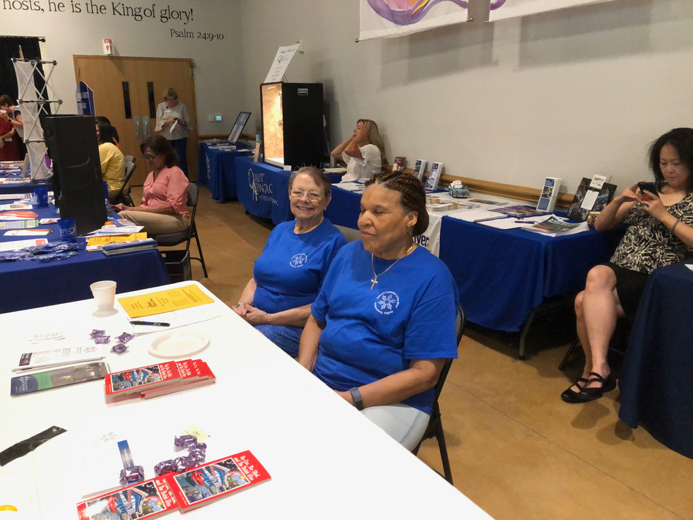 Corlis and Carrol at JCC Health Day Fair
