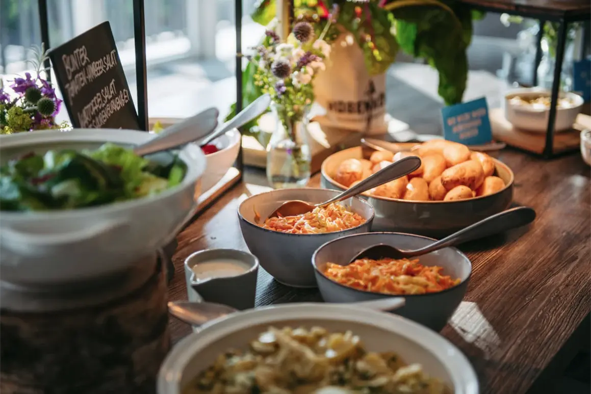 Buntes hausgemachtes Buffet