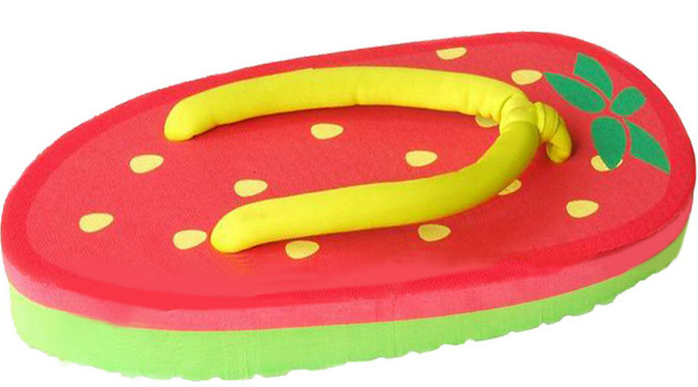 Thumbnail: Yummy Strawberry Womens Flip Flops