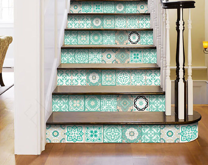 Thumbnail: Decorative Tile stickers set of 24 Peel & Stick