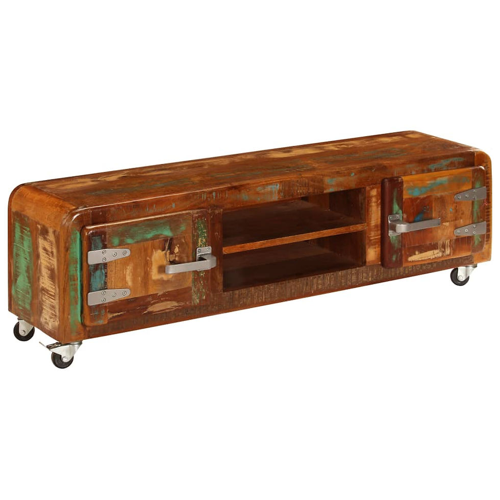 Thumbnail: vidaXL TV Cabinet 47.2"x11.8"x14.2" Solid Reclaimed Wood