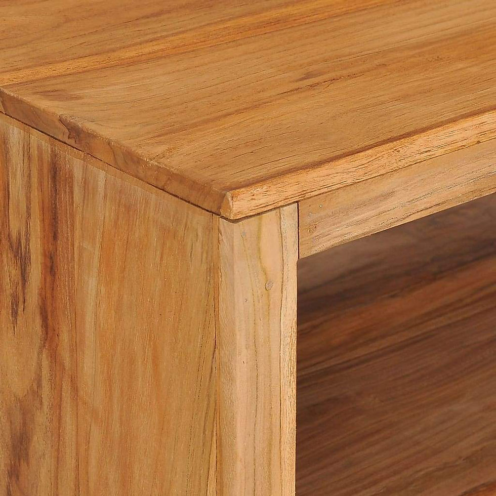 Thumbnail: vidaXL Coffee Table Solid Teak Wood End Couch Table 43.3"x23.6"/31.5"x31.5"