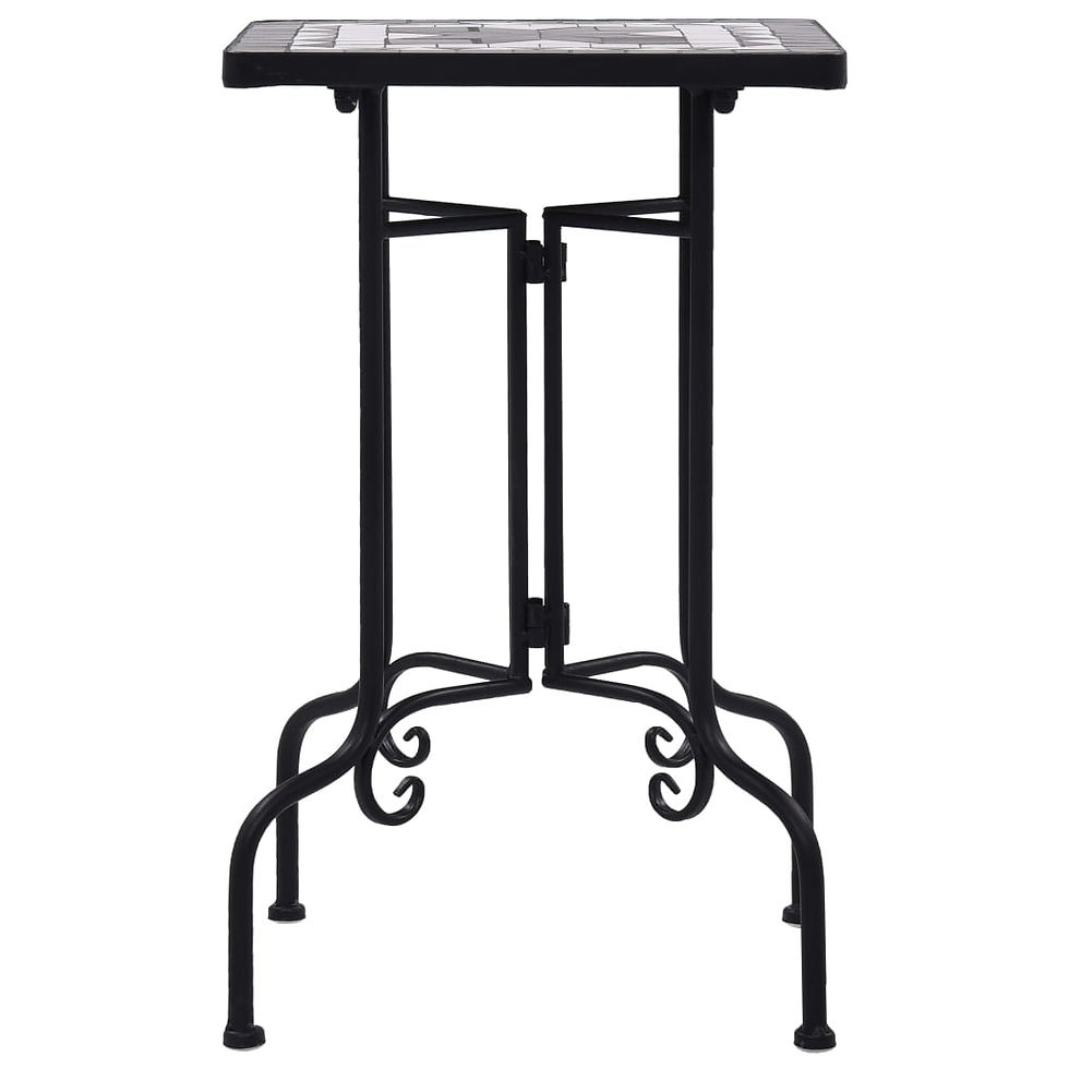 Thumbnail: vidaXL Mosaic Side Table Ceramic Accent Balcony Poolside Table Multi Colors