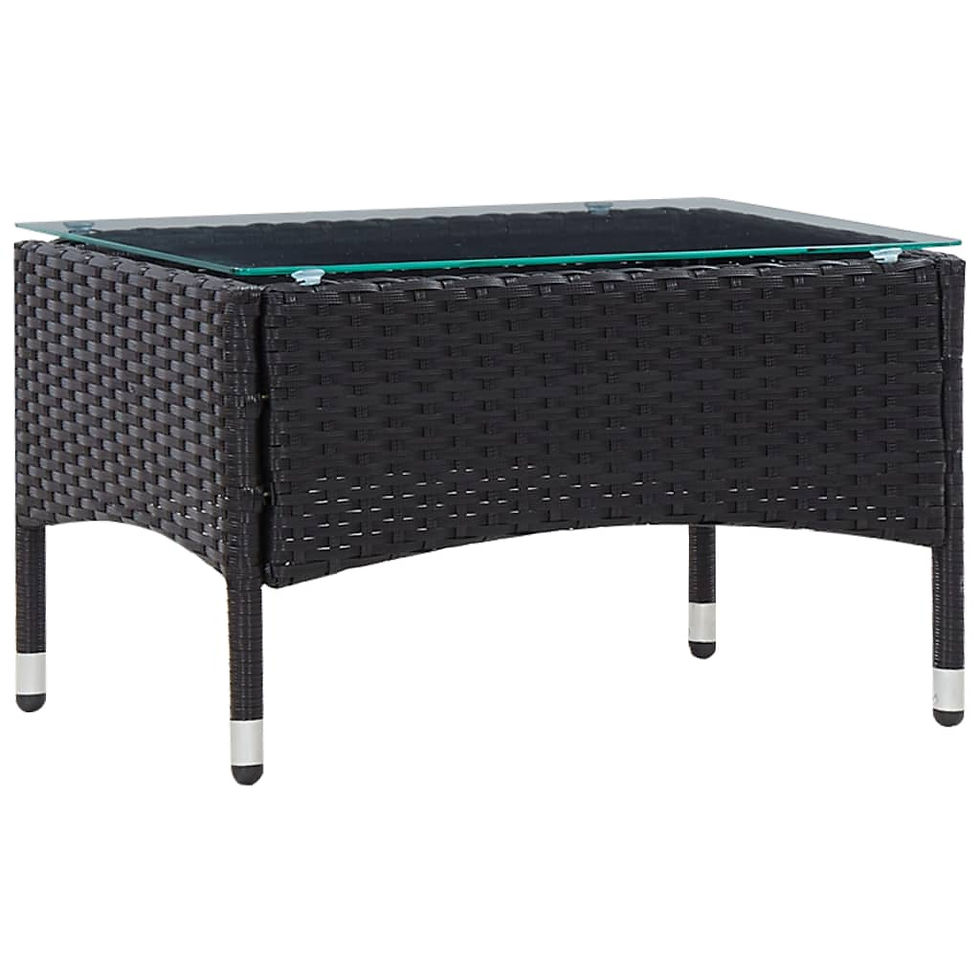 Thumbnail: vidaXL Garden Lounge Set with Cushions 4 Pieces Poly Rattan Seat Multi Colors