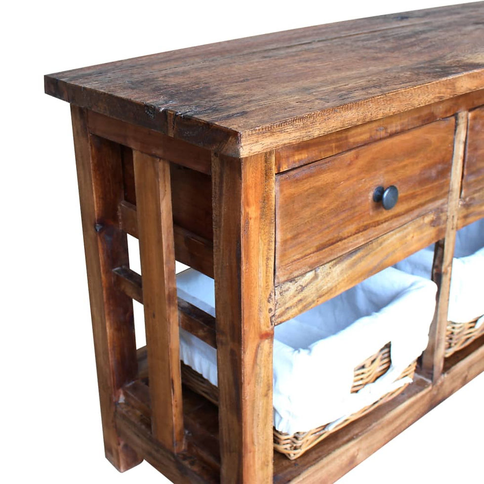 Thumbnail: vidaXL Sideboard Solid Reclaimed Wood 39.4"x11.8"x19.7"