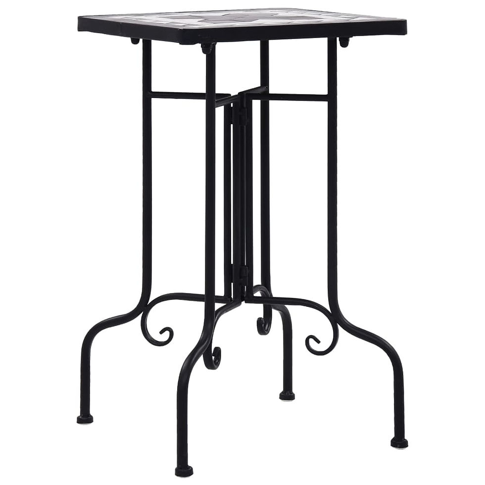 Thumbnail: vidaXL Mosaic Side Table Ceramic Accent Balcony Poolside Table Multi Colors