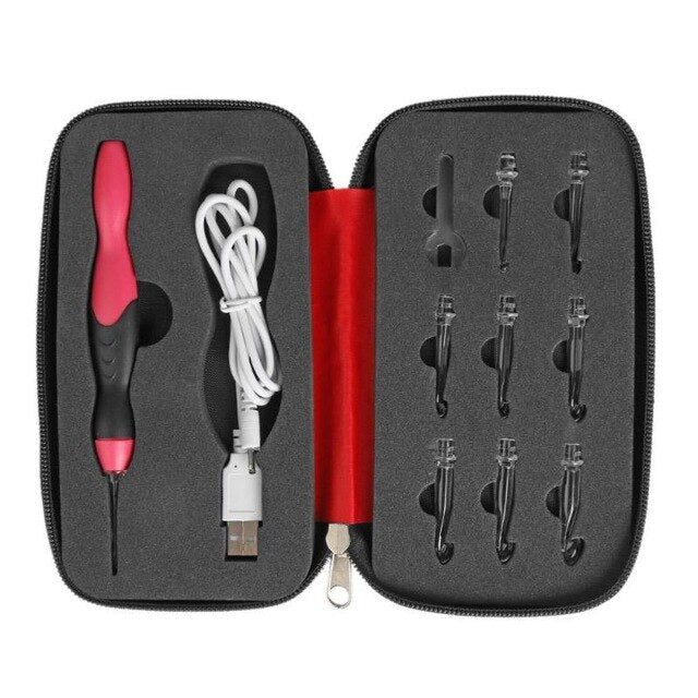 Thumbnail: 9 in 1 Light Up Crochet Hooks Knitting Needles USB Rechargeable LED Knitting Too