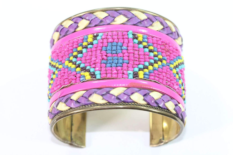 Thumbnail: Beaded Cuff Bangles