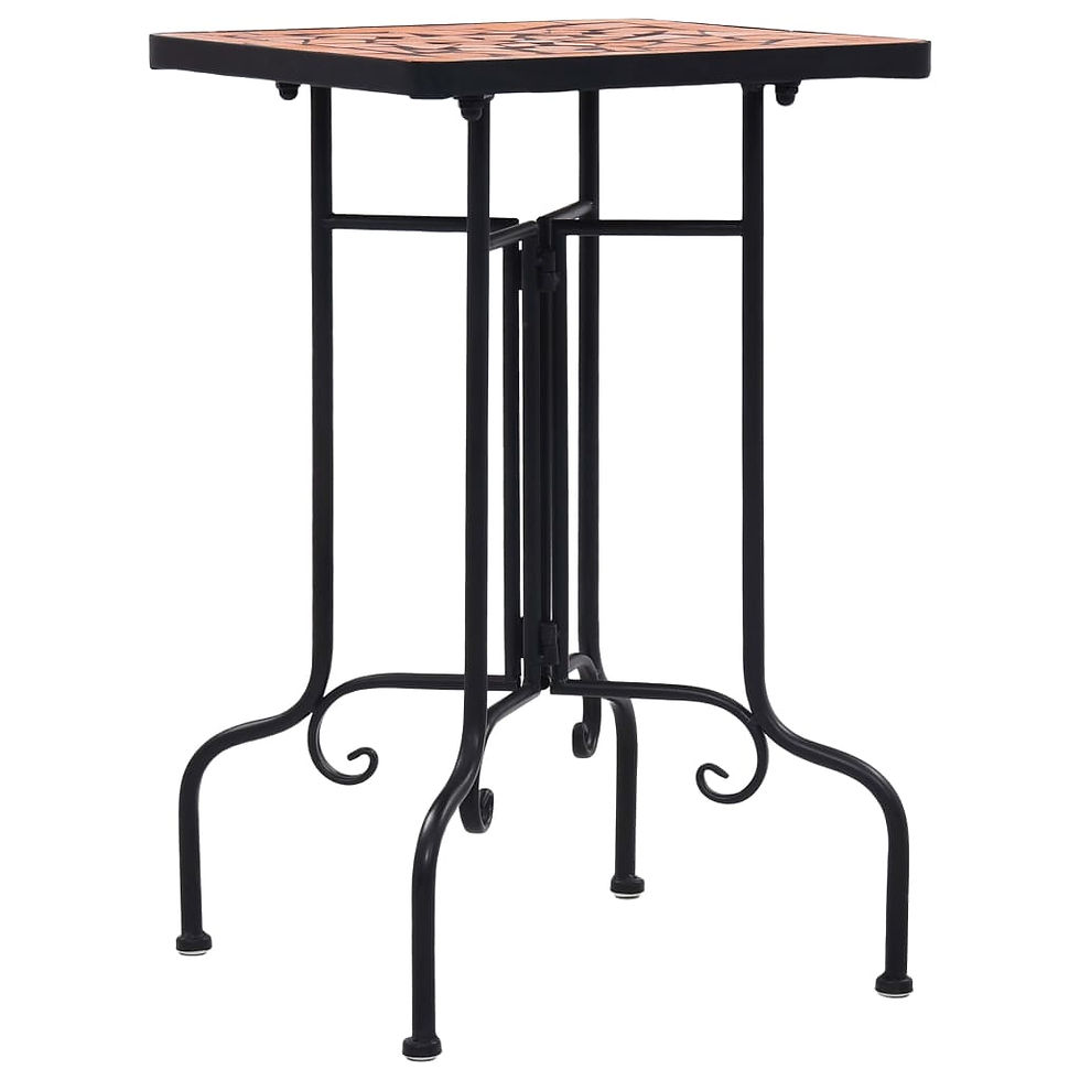 Thumbnail: vidaXL Mosaic Side Table Ceramic Accent Balcony Poolside Table Multi Colors
