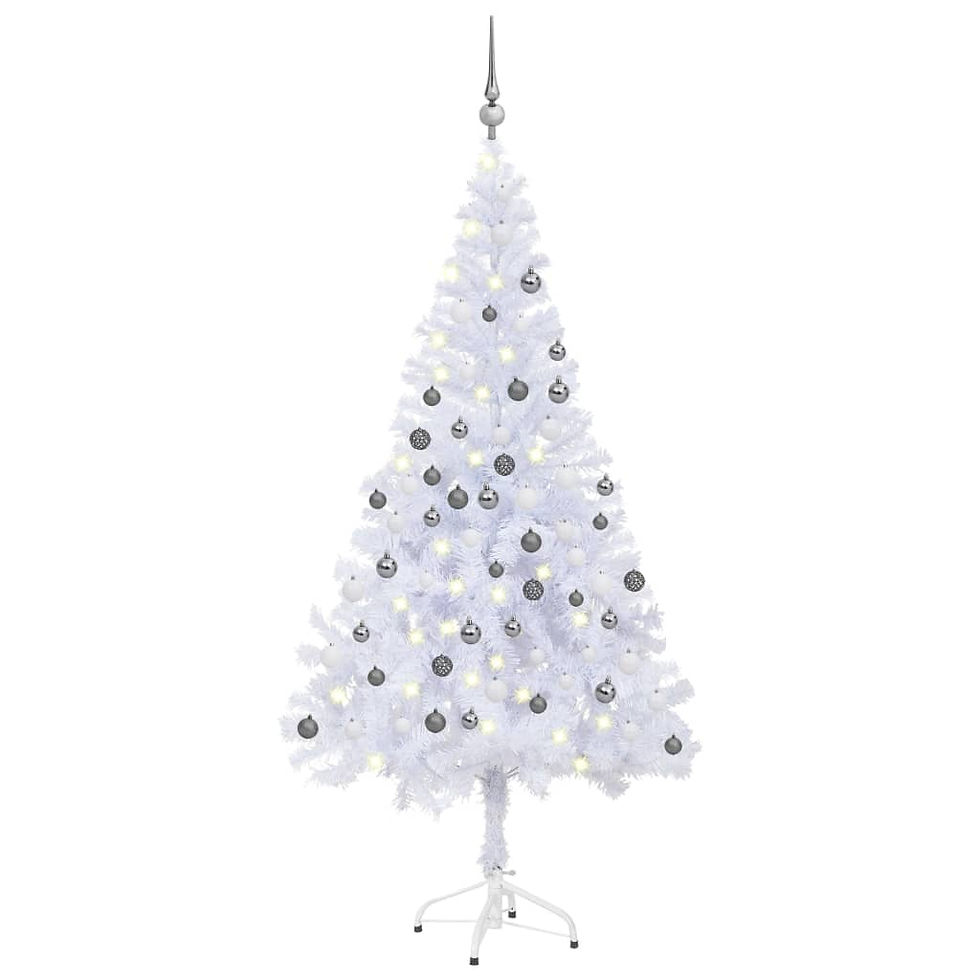 Thumbnail: vidaXL Artificial Christmas Tree with LEDs&Ball Set L Multi Colors/Sizes