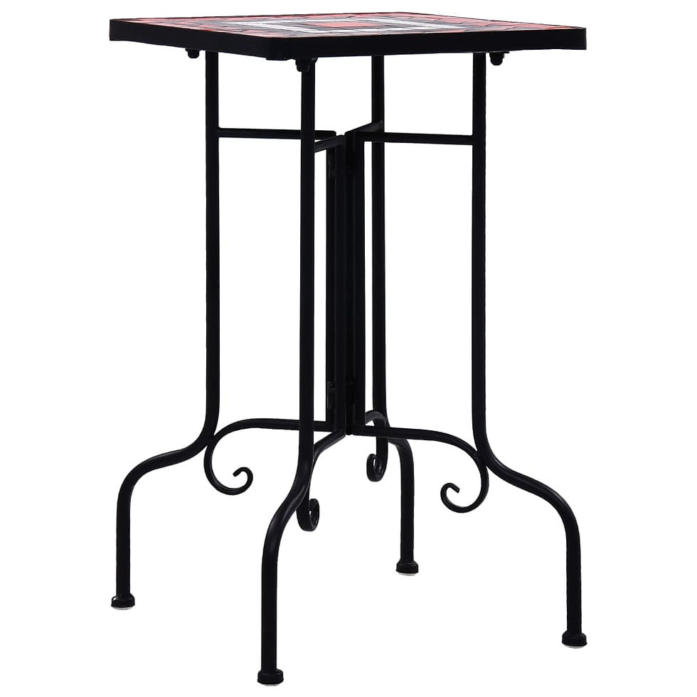Thumbnail: vidaXL Mosaic Side Table Ceramic Accent Balcony Poolside Table Multi Colors