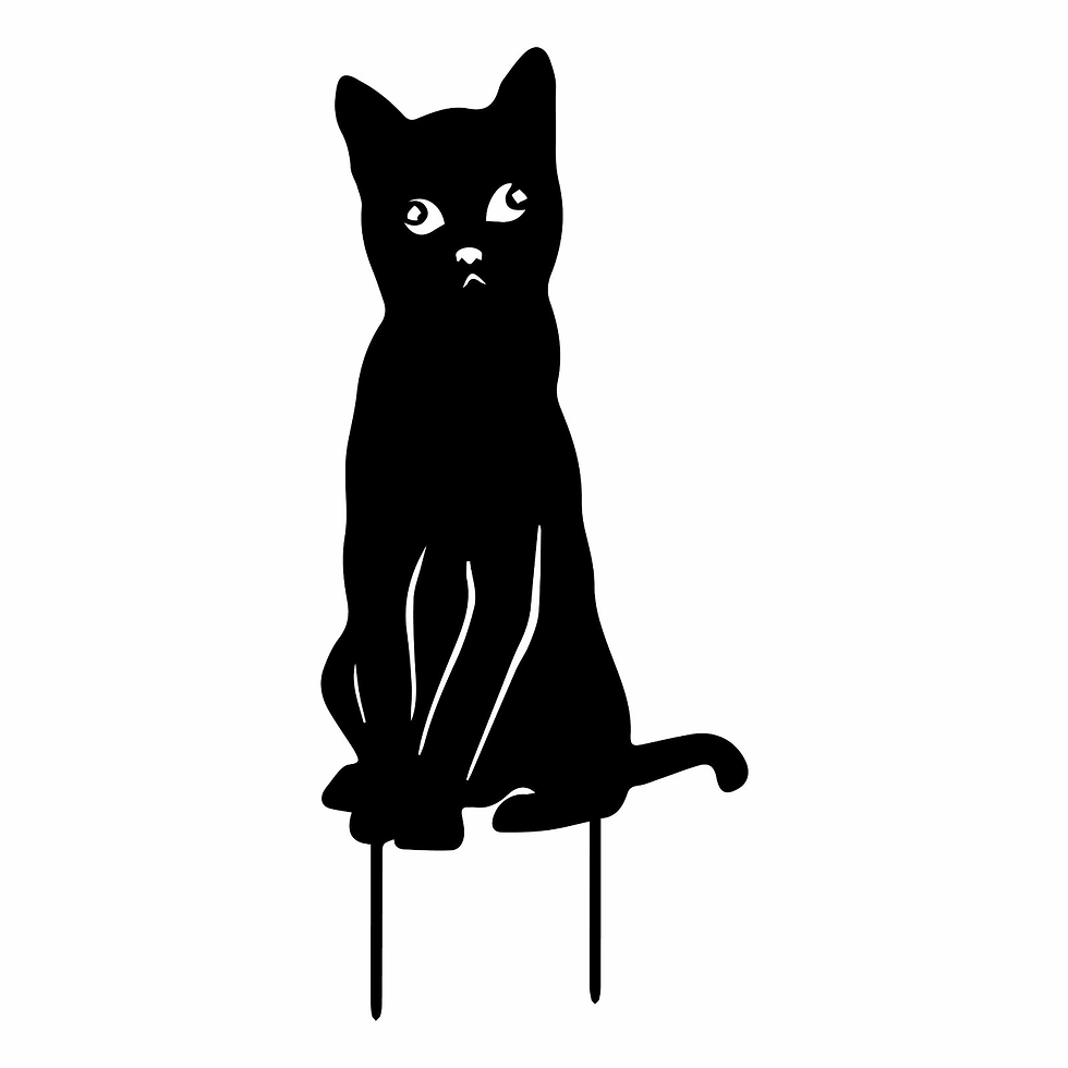 Thumbnail: Cat Garden Decoration Acrylic Waterproof Cat Yard Art Statues For Garden Backya