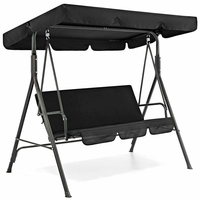 Thumbnail: 3 Seat Swing Canopies Seat Cushion Cover Set Patio Swing Chair Hammock Replacem
