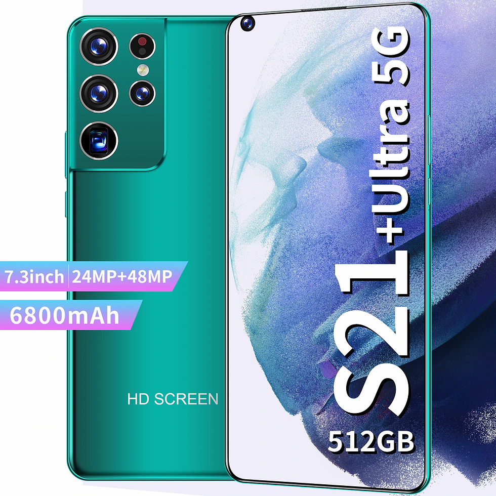 Thumbnail: S21 Ultra 7.3Inch Global Model HD Screen Smart Phone Android10 6800mAh 12+512GB