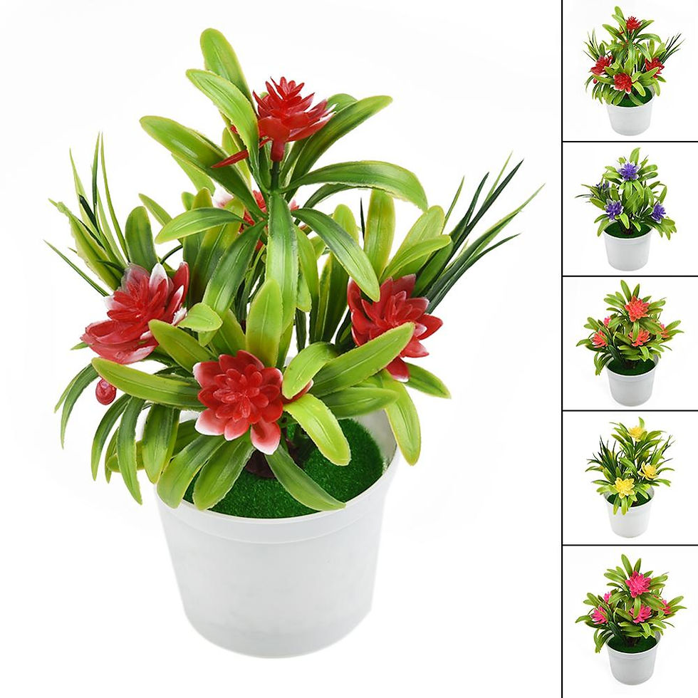 Thumbnail: Bonsai Desktop Plants Potted Artificial Flowers Decors Home Decoration Ornament