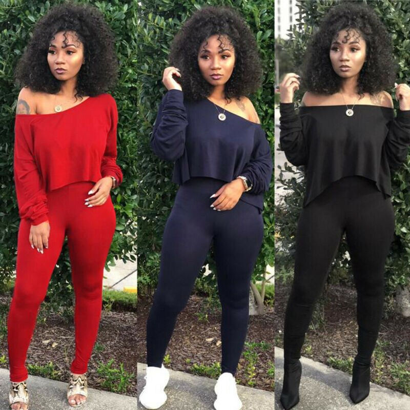 Thumbnail: 4 Colors Autumn Women Casual Solid Colors Outfit,Casual Suits Outwear Plus Size