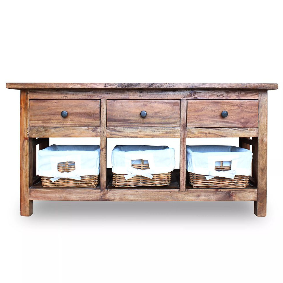 Thumbnail: vidaXL Sideboard Solid Reclaimed Wood 39.4"x11.8"x19.7"